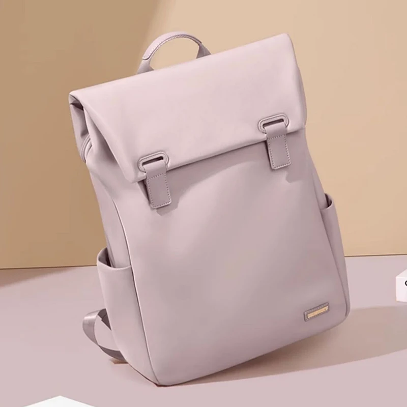 Large Capacity Waterproof Unisex for Men Women PU leather business trip School Travel Computer Storage laptop Backpack bag