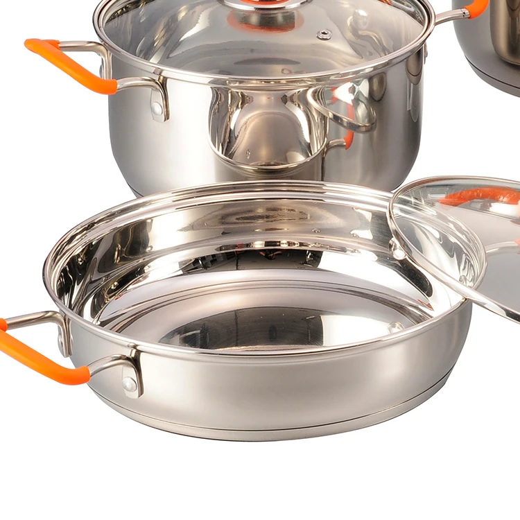 High Quality Non Stick Hard Anodized Cookware Set Large Soup Pot Chef Cookware Sets