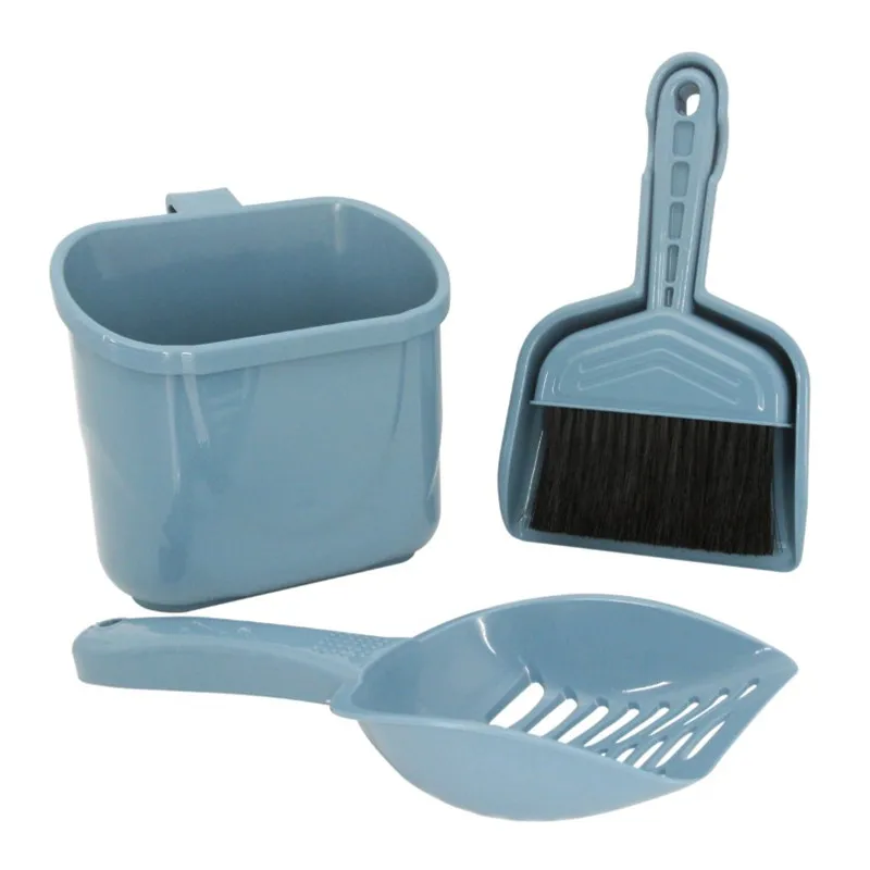 Cat Litter Shovel + Garbage Bin + Broom + Dustpan 4 in 1 Pet Cleaning Tool Set Dog Cat Poop Scooper Custom