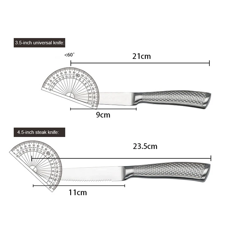 Новинка 2022, набор кухонной посуды из 14 предметов, кухонная посуда из нержавеющей стали 430, ножи оптом