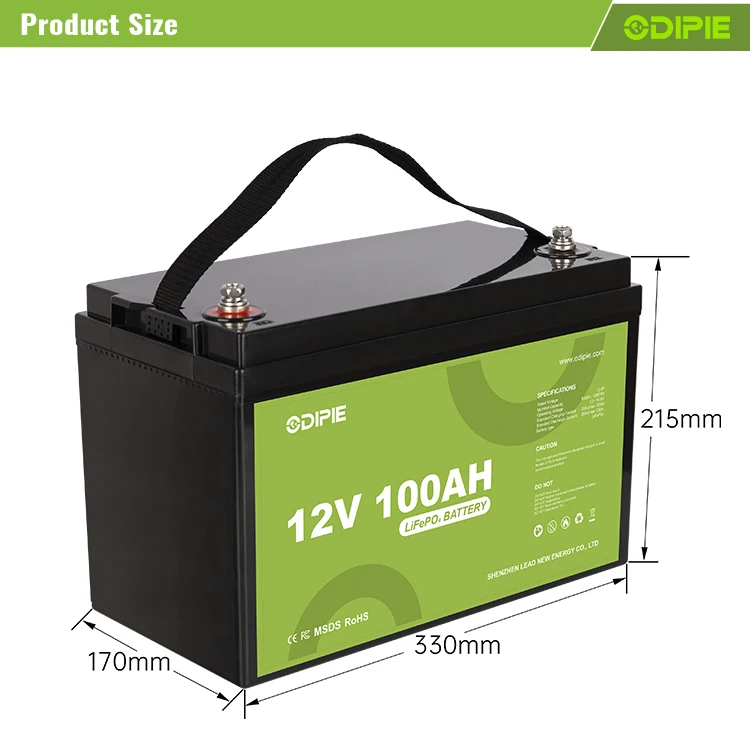 12V100AH литий-железо-фосфатная батарея глубокие циклы для лодки караван гольф-Кар электрический велосипед по низкой цене