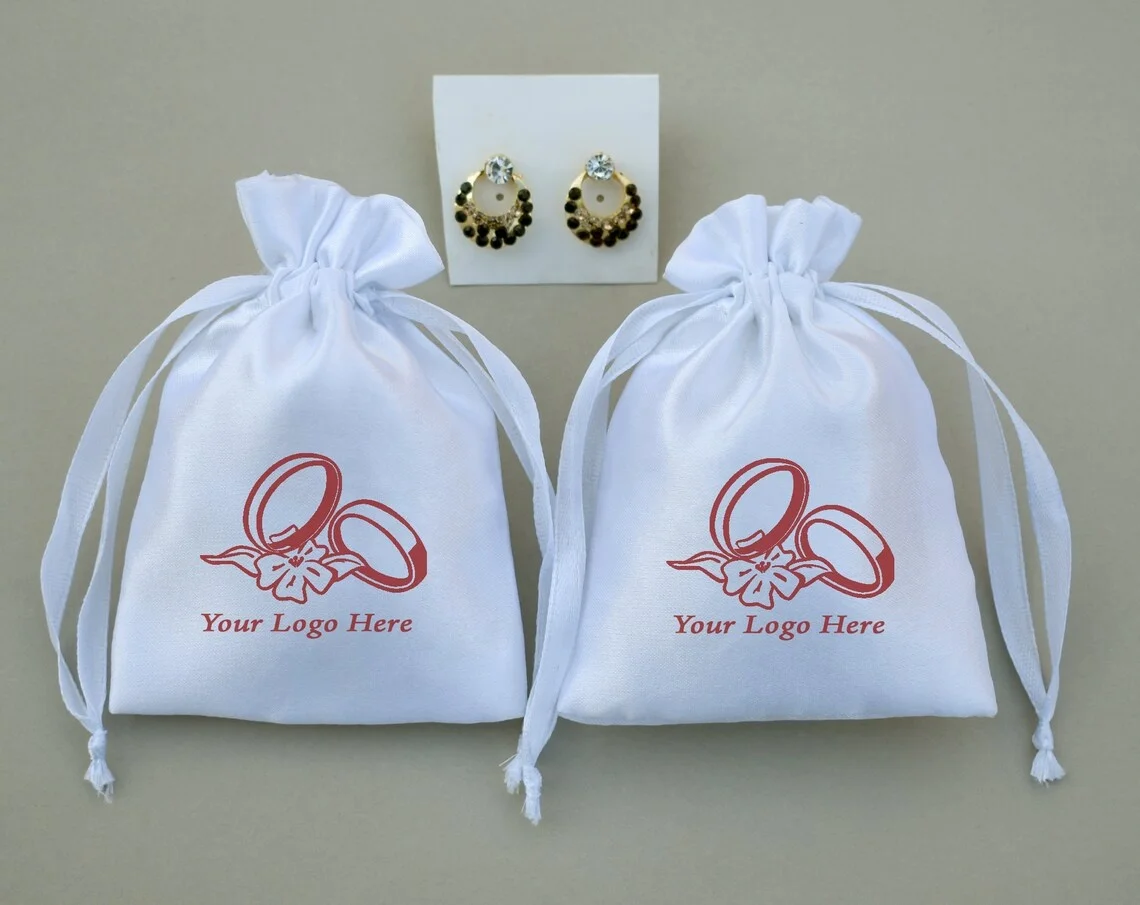 Обычная сатиновая покрытые фианитами с алмазным блеском, роскошный подарок пыли мешок для обуви Шелковый шнурок Сумка Кошелек мешка сумки