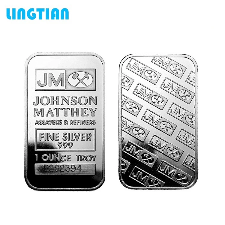LINGTIAN new design fine nickel gold plated bullion bars