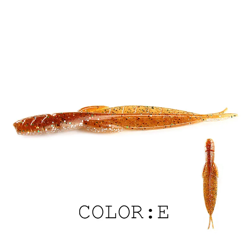 Hot Selling Fishing Lure 78mm 1.42g 20pcs /bag Leech Lure Bait Larva Soft Bait