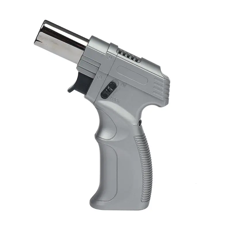 Christmas Family Dinner Windproof Blue Flame Cigar Lighter Mini Butane Gas Blow Torch for BBQ Kitchen