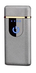TK310 Custom Logo Windproof Electric Double Arc Lighter USB Plasma Rechargeable Lighter with LED Battery