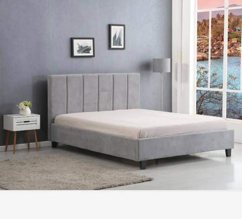 Customize Upholstered Beds Design Fabric Luxury High Quality Contemporary  Bedroom Furniture Soft Bed