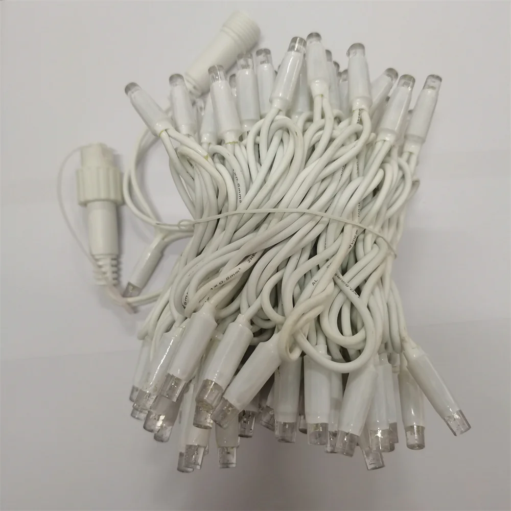 Outdoor Rubber Cable 10m 100leds Decoration Lighting Christmas String Light With EU plug