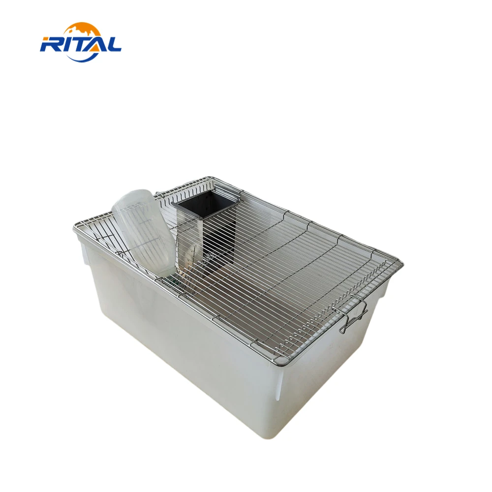 Rital pvc lab rat mice bins Guinea pig breeding cage tub for breeding rodent