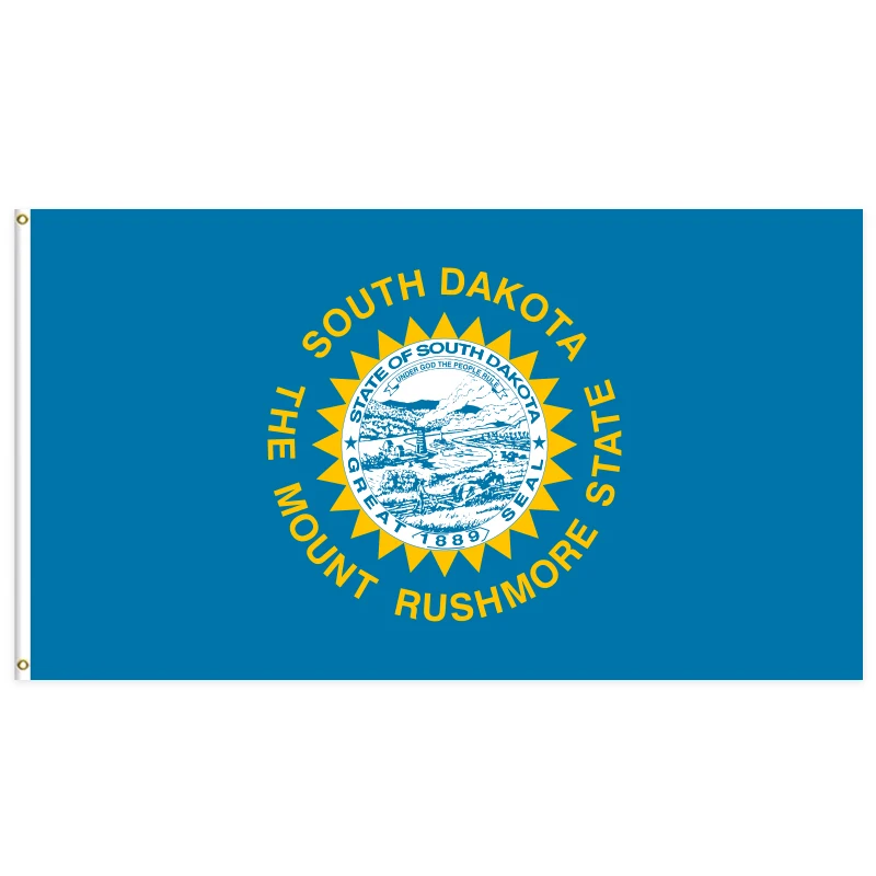 New Design Fade Resistant State Banner Polyester 90X150cm Fade Resistant State Flag Of South Dakota