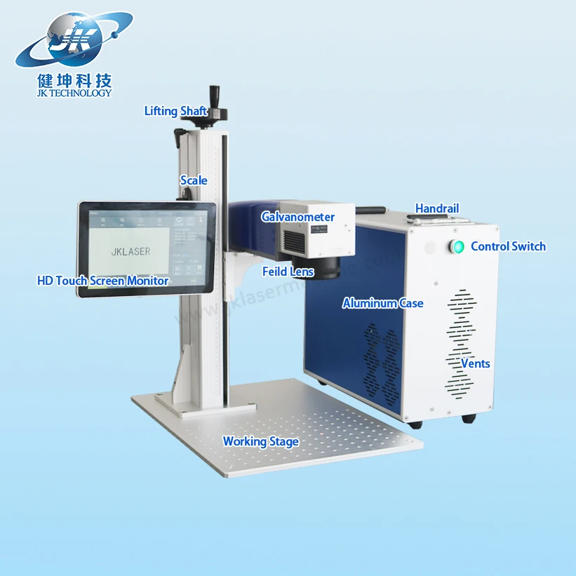 20w 30w fiber laser engraver new marking machine for small business jewelry and gun firearms industry engraving