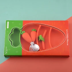 baby products 2021 trending dinnerware sets cutlery bib Plates baby spoon silicone bibs baby feeding set