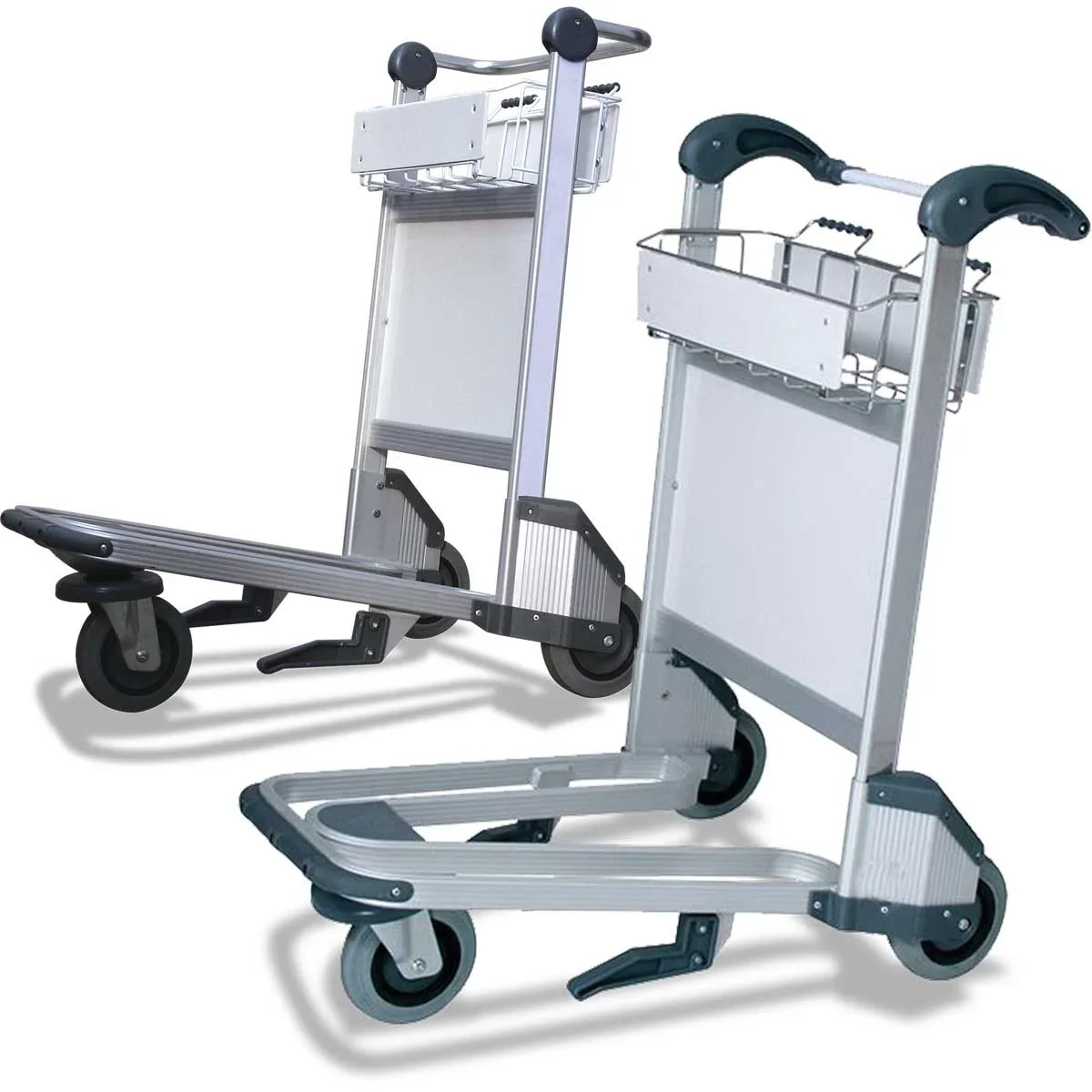 Aluminum Alloy Luggage Airport Trolley with Auto Brake