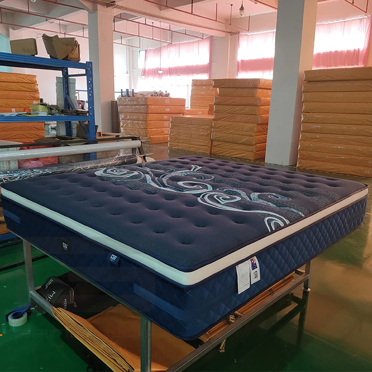 Professional mattress manufacturer needle woven fabric latex environmentally friendly brown thickened mattress