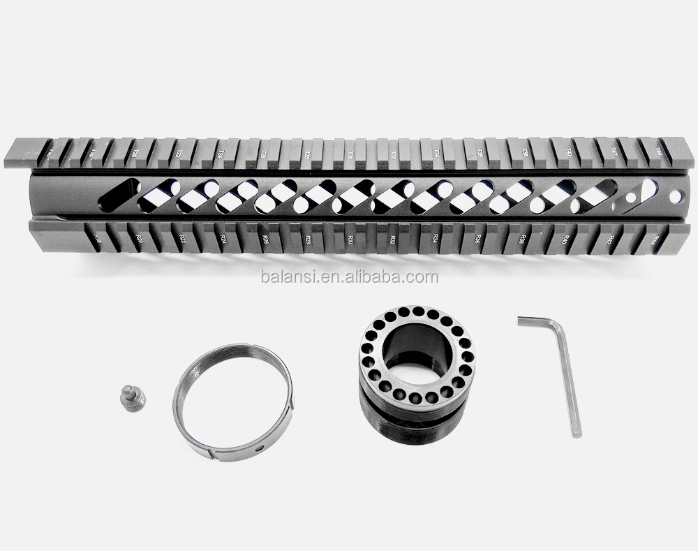 12 INCH M4 M16 Free Float Quad ar 15 Handguard Picatinny Quad  Mount 12 inch for ar15  m4 m16