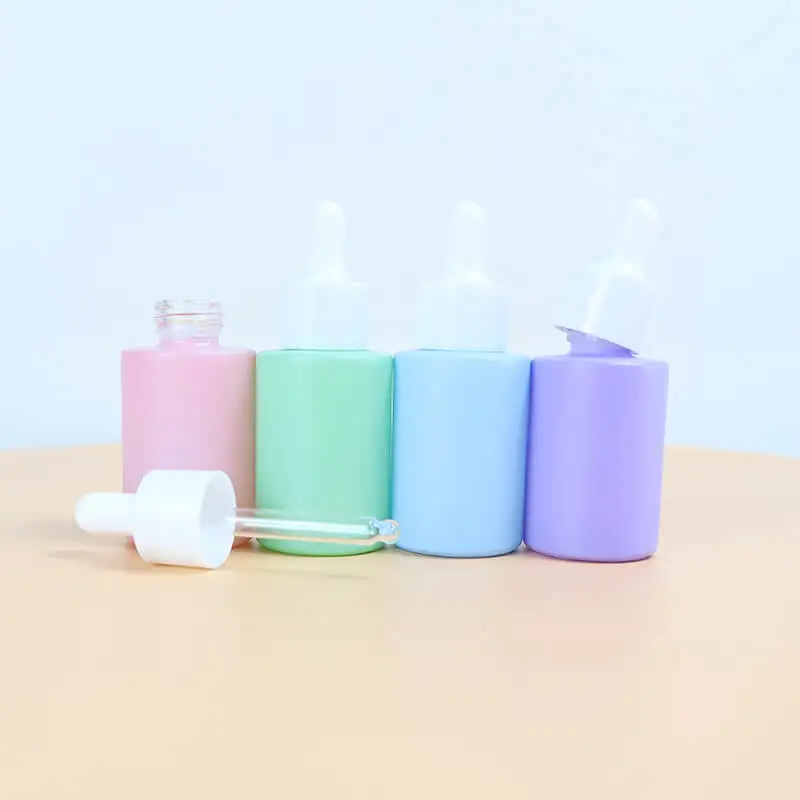 New Luxury 15ml 30ml 50ml 100ml 120ml 150ml Cosmetic Skincare Empty Glass Clear Frosted Dropper Bottle Glass Packaging for Serum