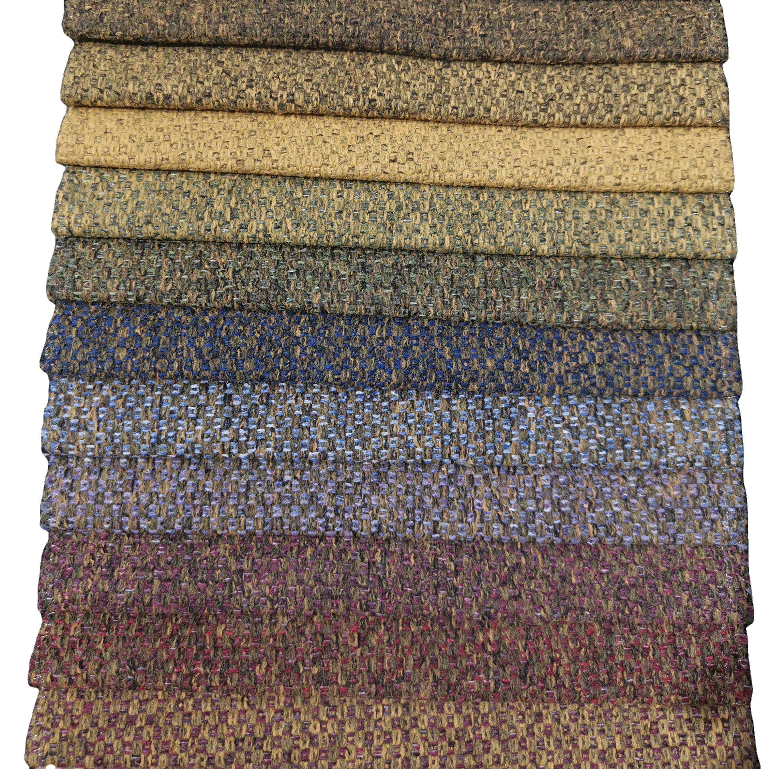 XDR1051 China latest factory direct wholesale rough sofa fabric linen 100% polyester