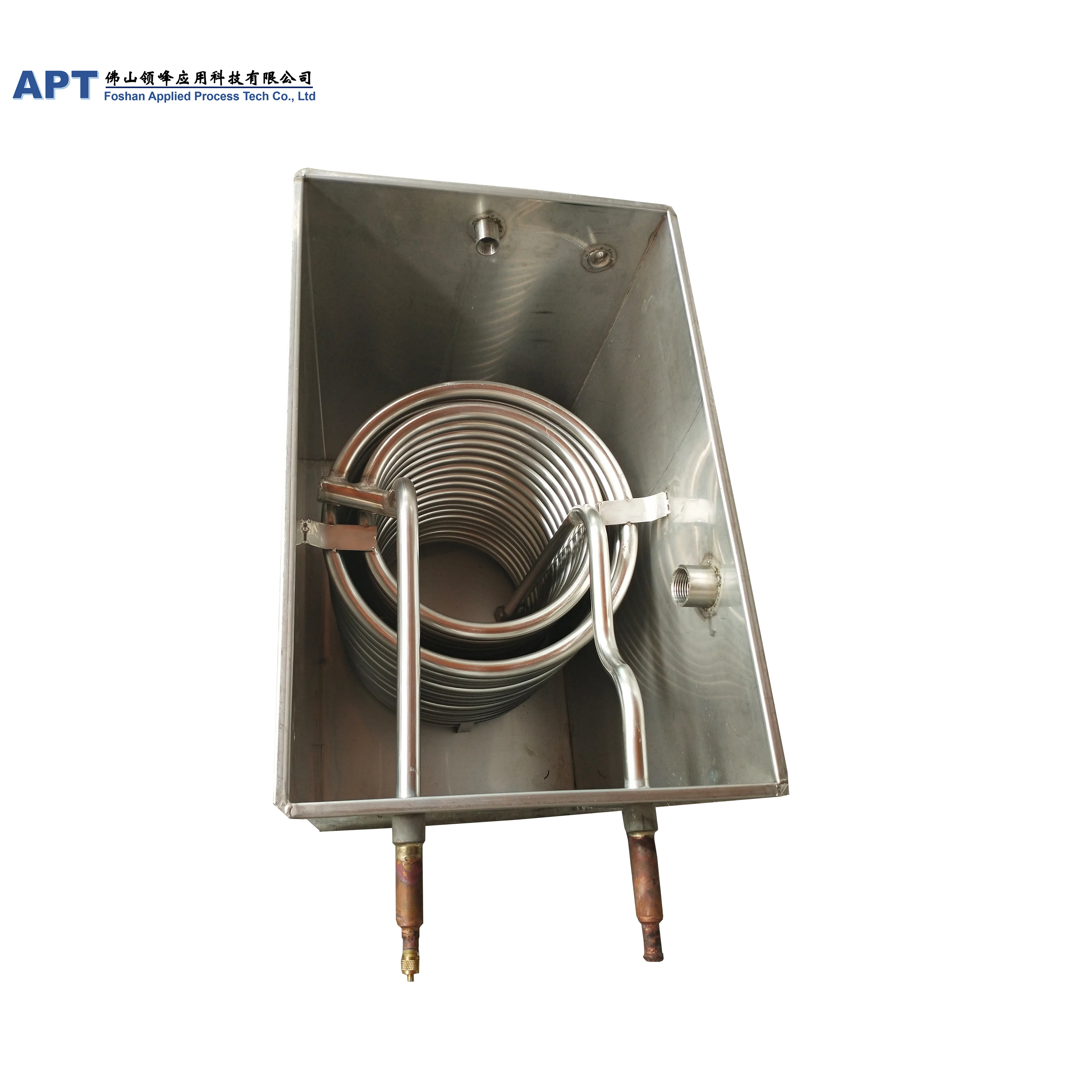 
3HP stainless steel Water tank coil evaporator for coil water tank cooling system heat transfer 