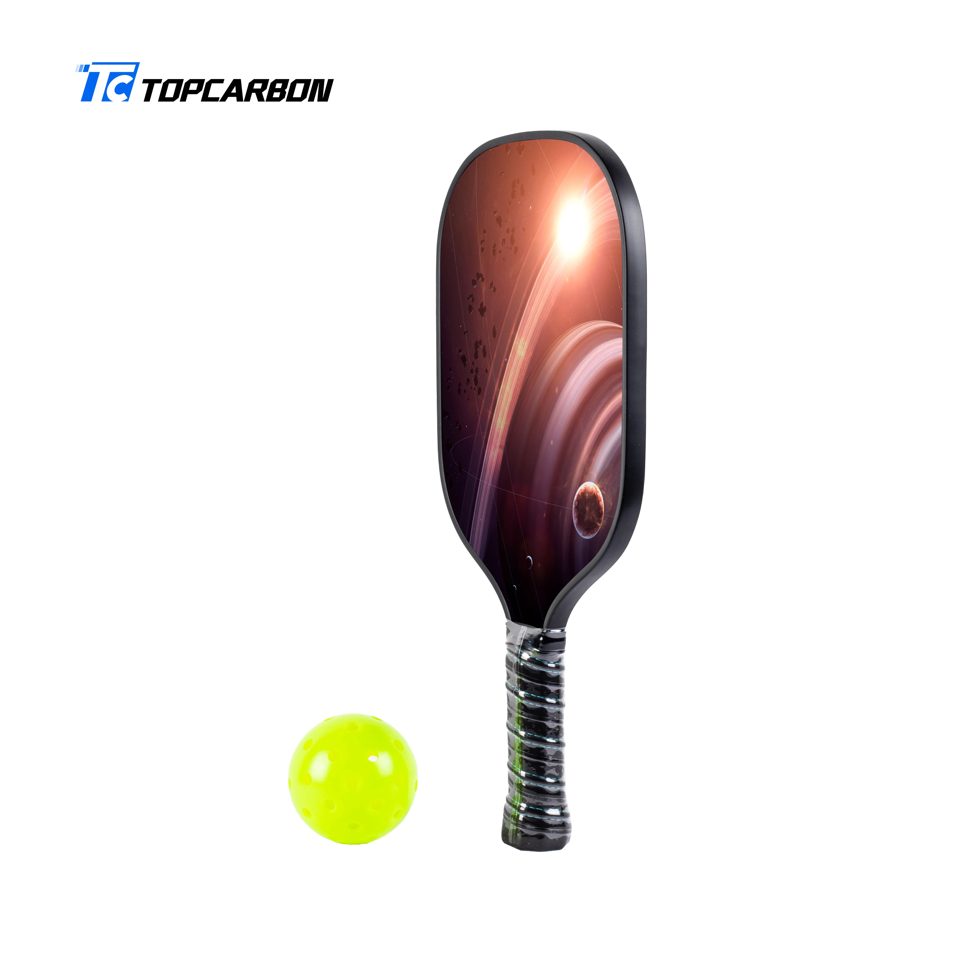 Raw Toray T700 Carbon Fiber Pickleball Paddle with 16mm Polypropylene Honeycomb Core Thermoforming Sealing Edge Unibody Construt