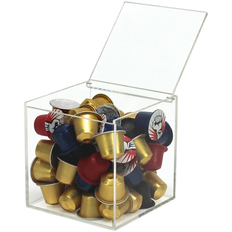 Acrylic Coffee Capsule Box 13cm x 13 cm x 13cm
