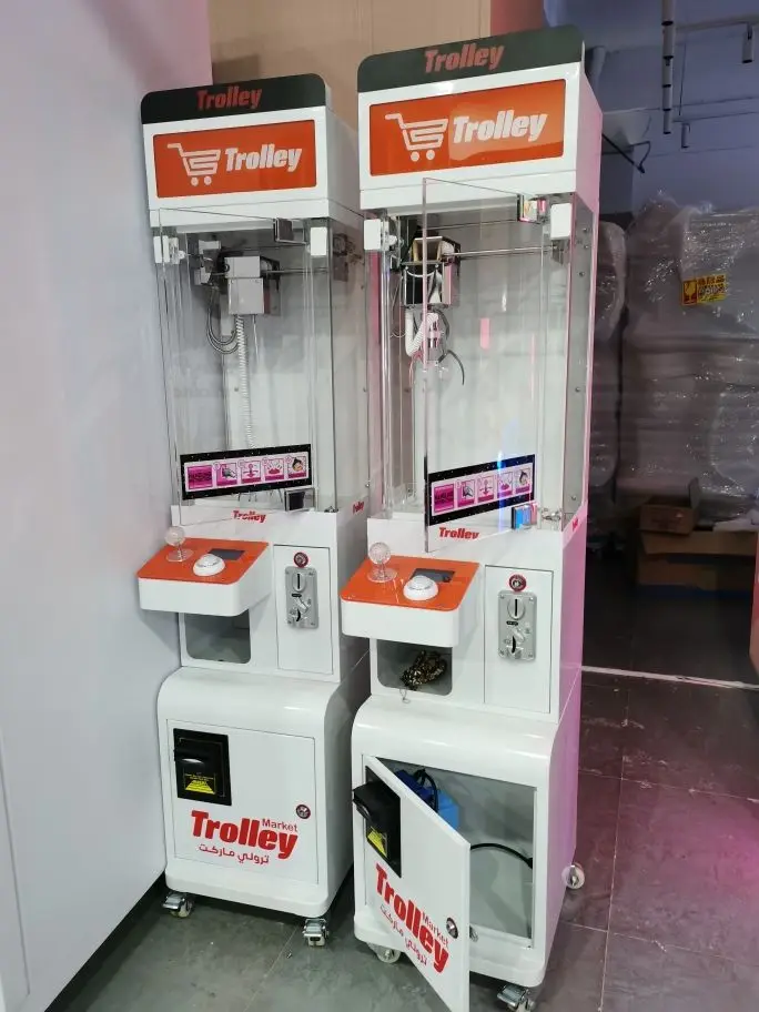 Amusement Mini Doll Catcher Gift Crane Simulator Toy Clip Grabber Plush Mini Claw Crane Electric Game Machine For Game Center