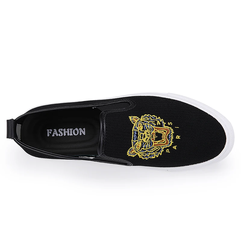 wholesale slip on men no laces men casual shoes