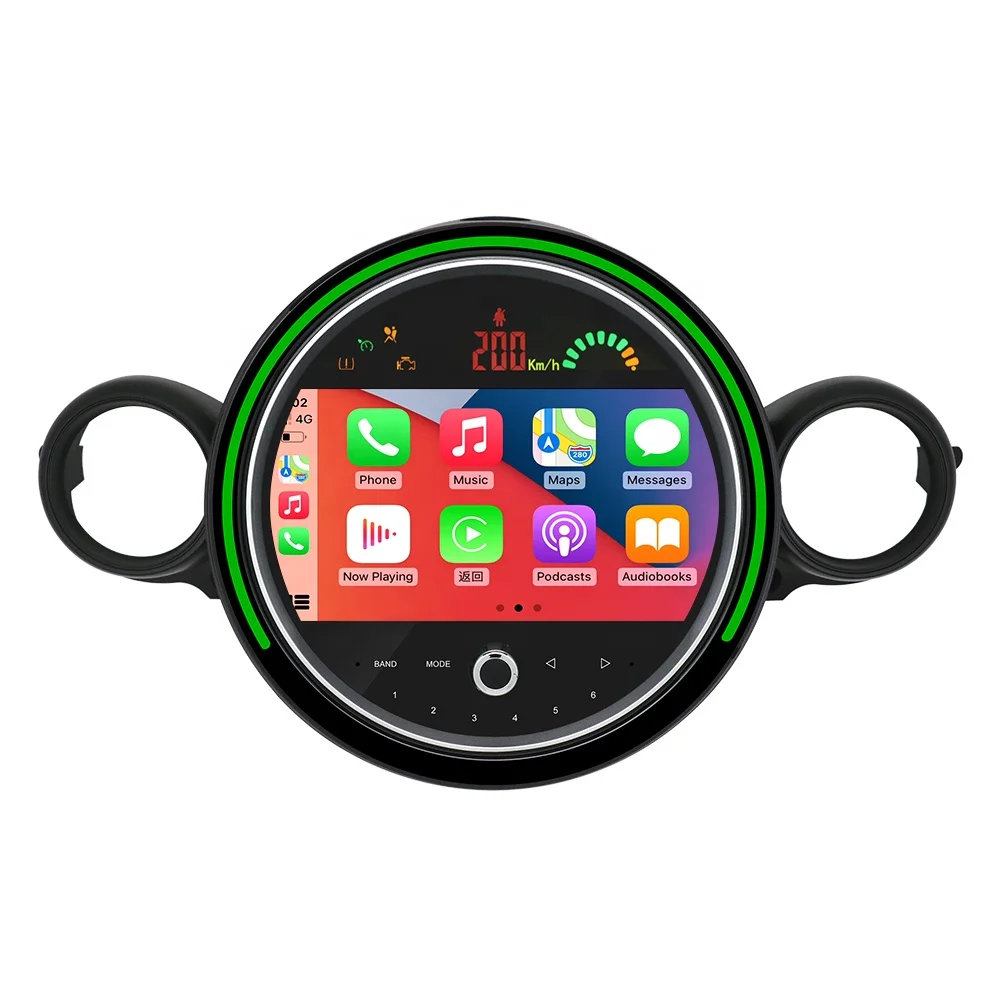 Android 9inch IPS Car stereo for BMW mini cooper R56 R60 car GPS with ambient light support original joystick car audio system