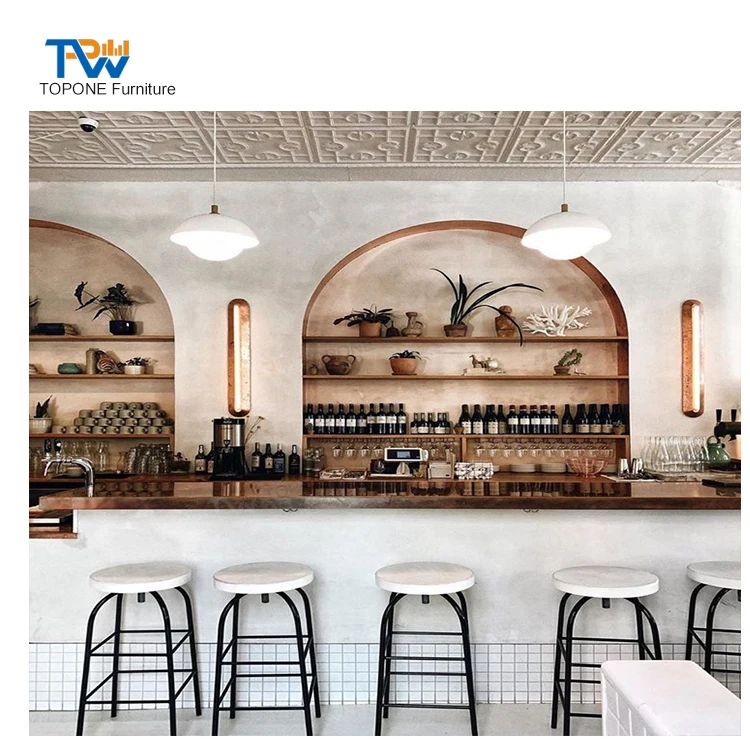 modern bar counter popular white boat shape bar counter coffee counter design