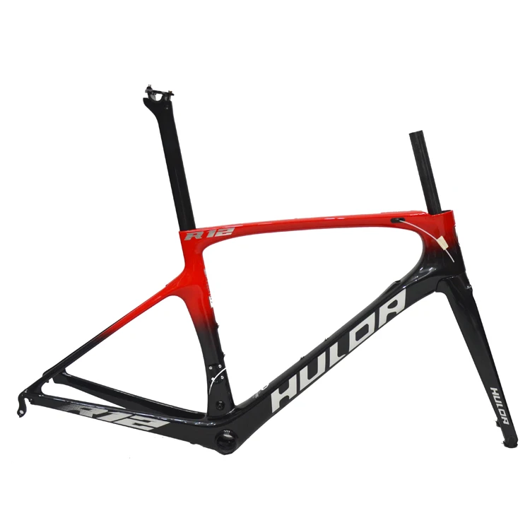 Factory direct BB 68cm disc brake carbon fiber road bike bicycle frame HULDA roadbike frames for sale