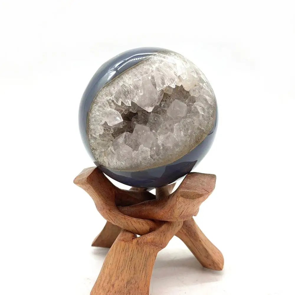 Best Selling High Quality Natural Agate Geode Sphere Crystal Ball