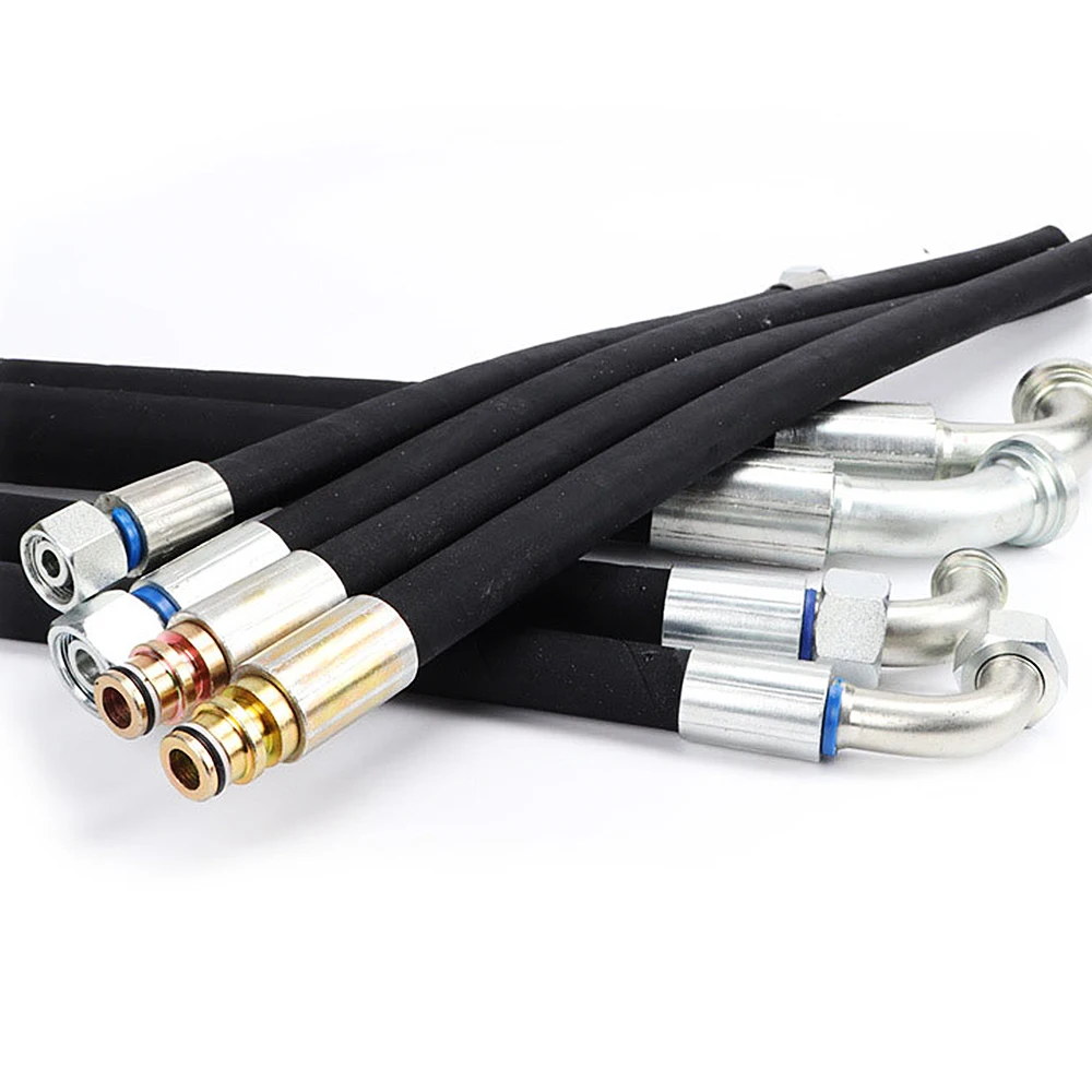 Flexible Durable High pressure Hydraulic Corrosion Resistant Hydraulic Pressure Air Oil Hot Water gas Industrial Rubber Hoses