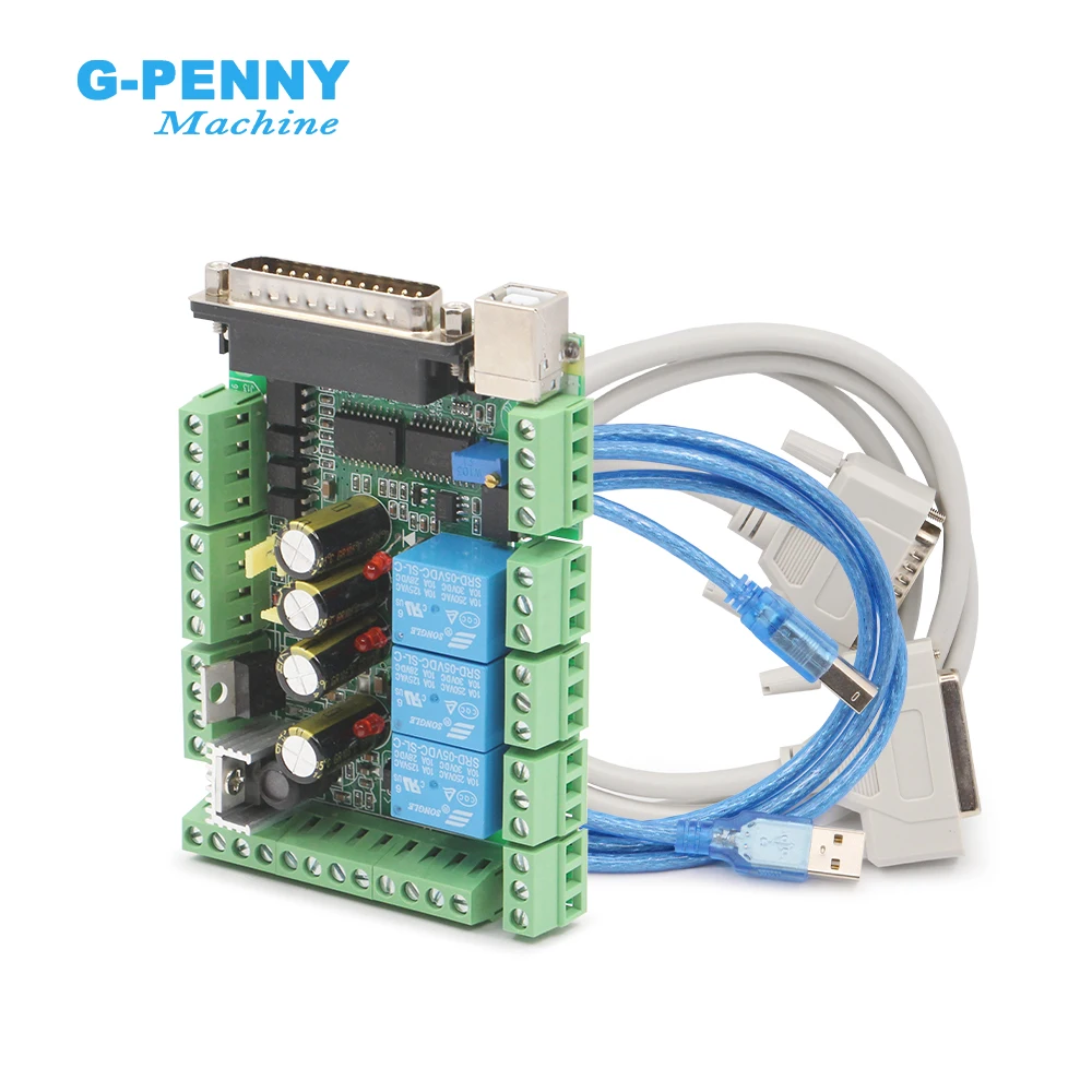 DB25 MACH3 Controller board 4/6Axis interface adapter card for stepper motor drive motion