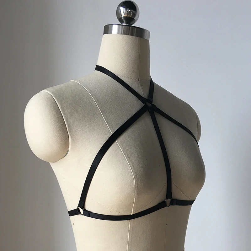 Adjustable  Red Black Sexy Ladies Underwear Women Gothic Elastic Erotic Lingerie Body Harness O0508