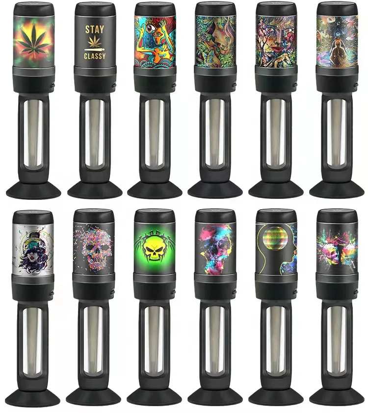 Pre Roll Filling Machine Electric Herb Grinder With Automatic  Cone Pre-Rolled Tobacco Filler