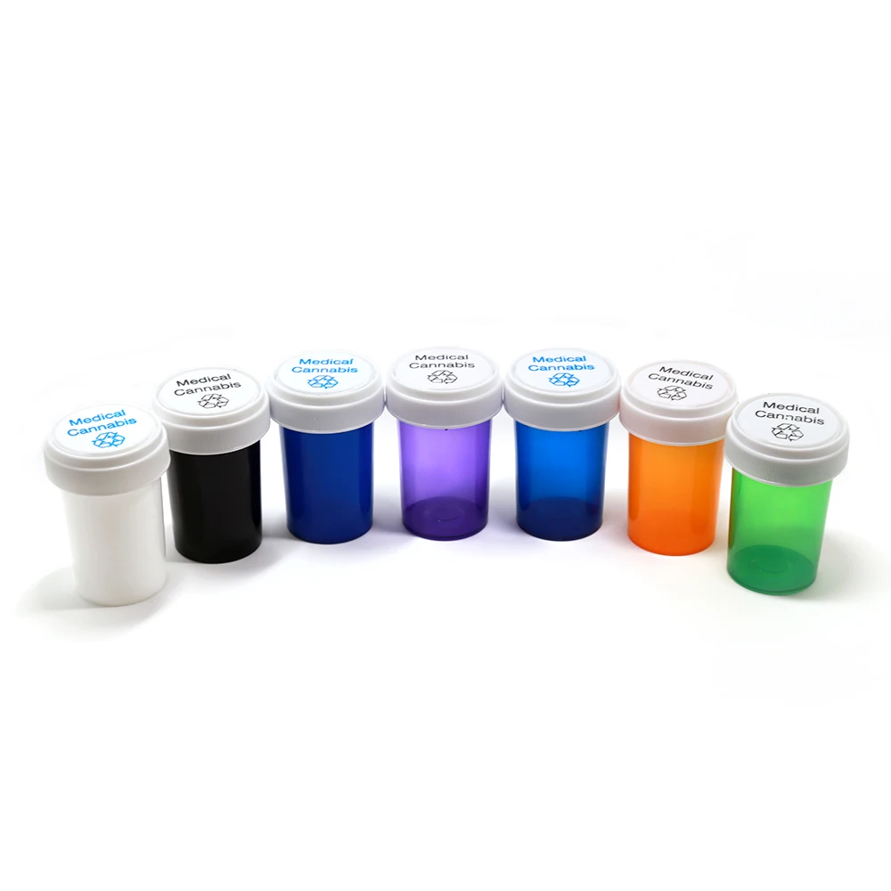 Hot sale medicine  pill reversible cap dual purpose plastic vial