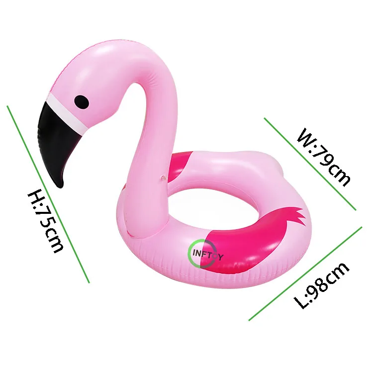 Manufacturers stock pink water floats flamingo floats inflatable swimming ring flamingo