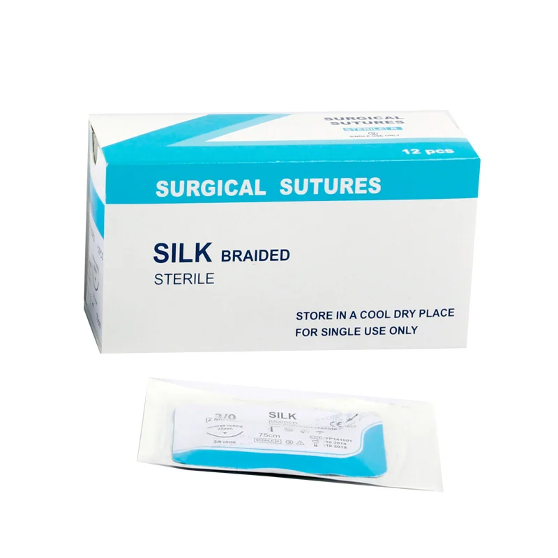 Sterile Curved Needle Animal Hospital Surgical Nylon Polypropylene Monofilament Absorbable Suture
