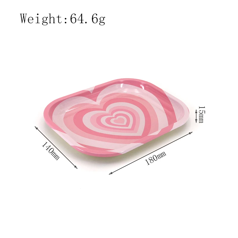 Wholesale  7pcs a Set Custom Logo Classic Rolling Tray Blank Tobacco Tin Spill-Proof Small Storage Tray Cone Roller for Smoking