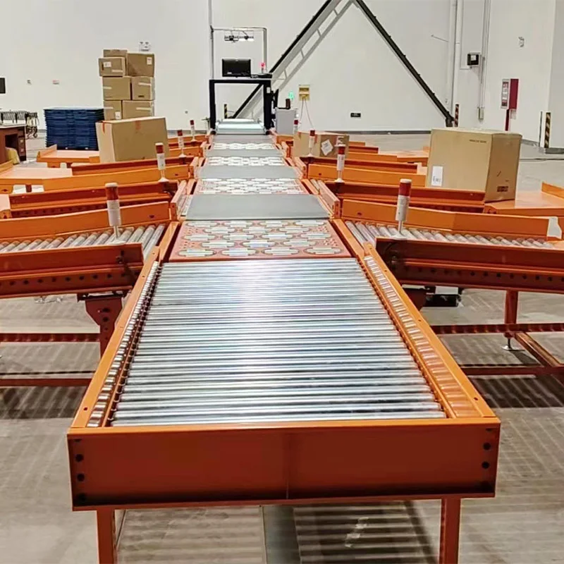 Sorter Wheel Rubber Belt System Warehouse Parcel Line For Sale Mail And Packets Automated Collaborative Sorting Conveyor Machine