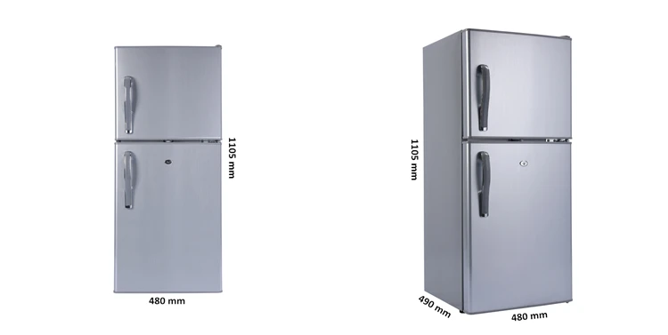 118L 12/24v solar power dc refrigerator battery powered fridge with solar panel