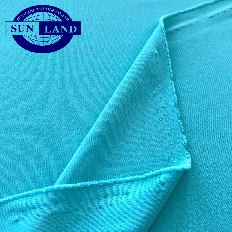 summer running boxing short pants lining sports t shirts material 100 polyester 75D72F weft knitting interlock fabric textiles