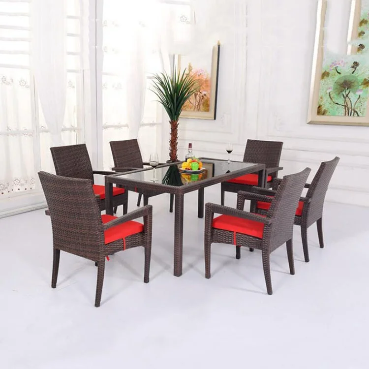Outdoor rattan table and chair combination courtyard balcony terrace garden waterproof sunscreen leisure chair coffee table