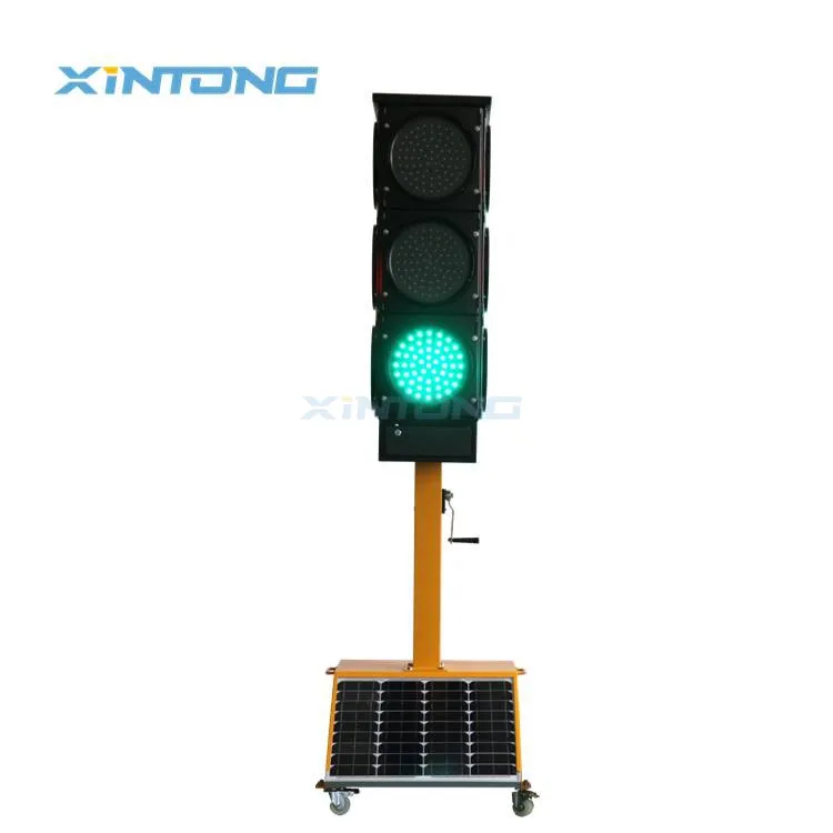 Traffic Divert Solar Powered Portable Mobile Stop and Go Signs LED Directional Street Temporary Traffic Signal Lights
