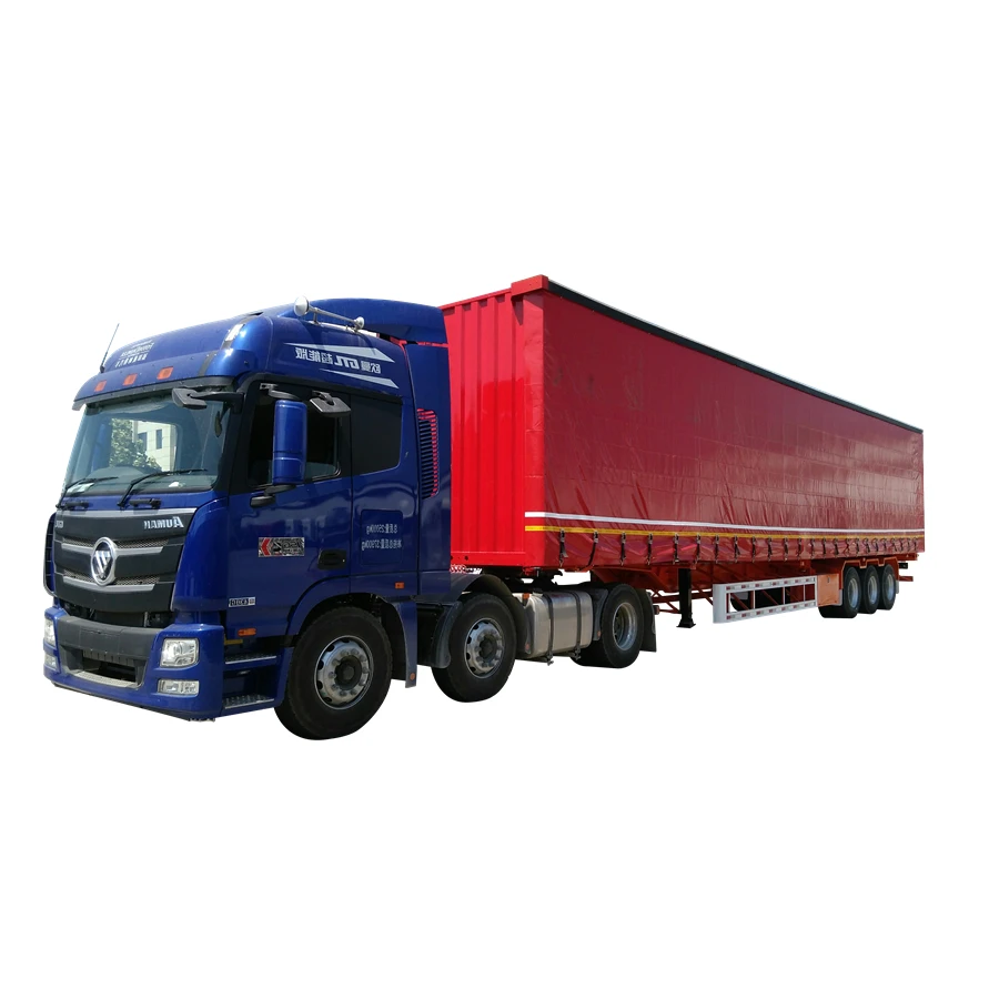 3 Axles 12 Wheels Sliding Curtain Side Semi Trailer Bulk Cargo Transport 40Ton 55tons Side Curtain 40ft Container Truck Trailer