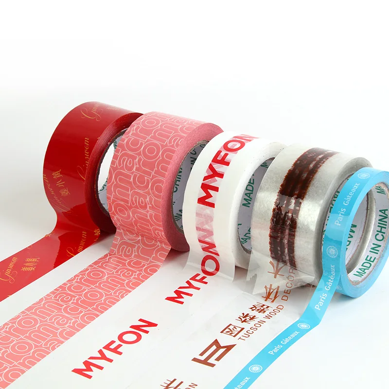 Wholesale Custom color free design brand sealing tape ins Thank you white Pink Black Express tape packaging materialhigh quality