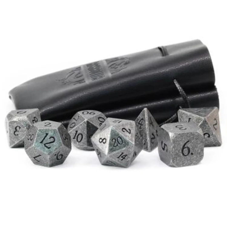 Metal roll plated dice DND run dice multi-sided dice board game run reunion game props