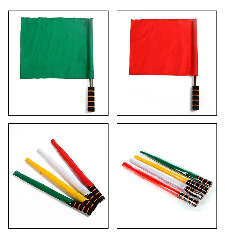 3D MAX Factory Direct Sales Cheap Mini Signal Handheld Soccer Referee Racing Flags Hand Held Referee Linesman Flag