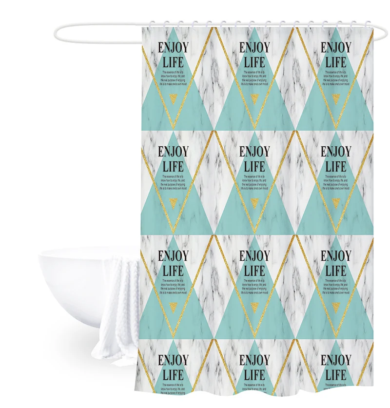 CORTINA DE LA DUCHA Shower Room Curtains 180*180 cm Printed PEVA Odorless Shower Curtain For Bathroom