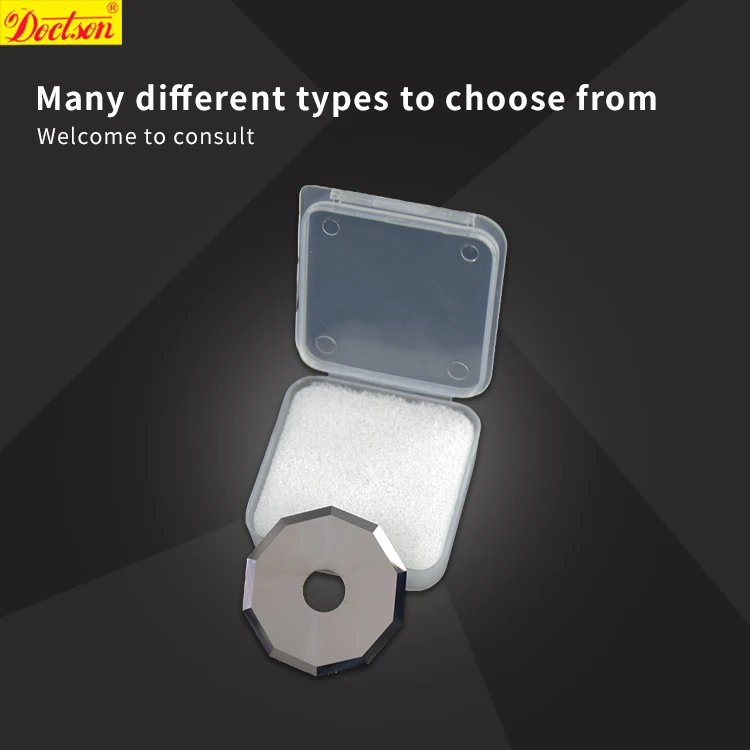 High Precision Digital Cutter Machine Blade 47*8.0.63 Tungsten Carbide Circular Decagonal Hexagonal Blade Customized