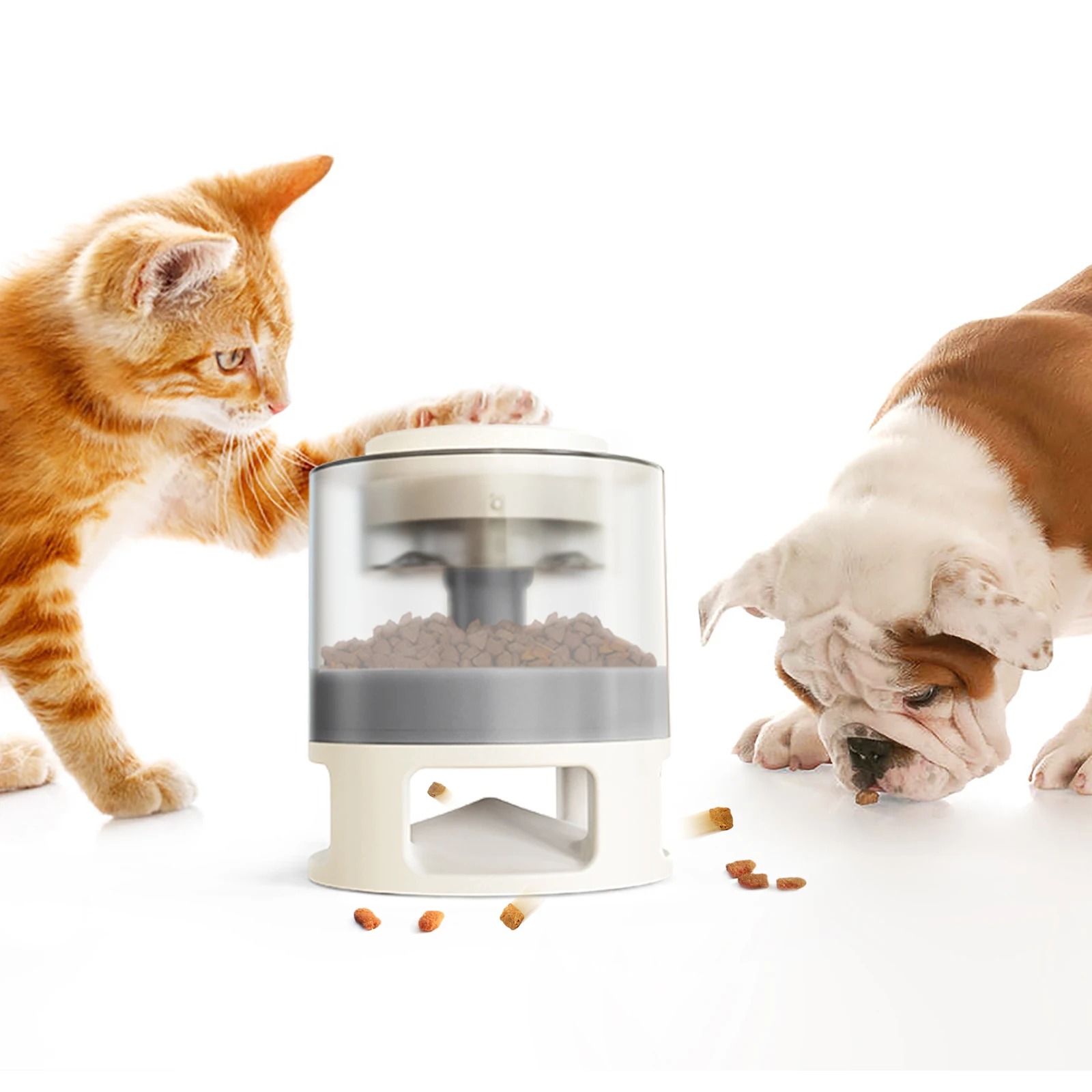 High quality feeding cats and dogs toys automatic food spiller pet feeder
